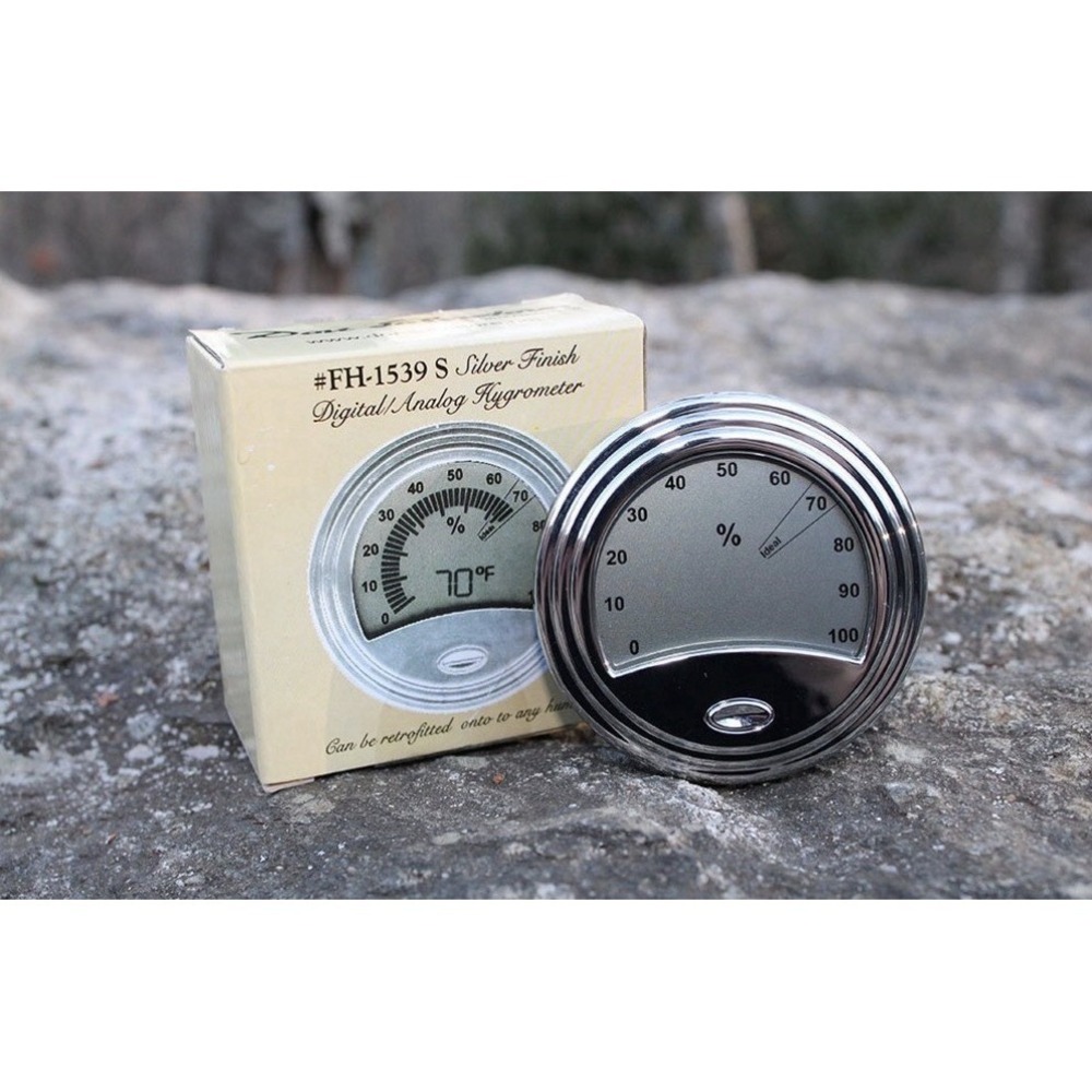 Don‎ Salvatore Cigar Humidor Hygrometer Retail $49.99 Battery Included Retrofit